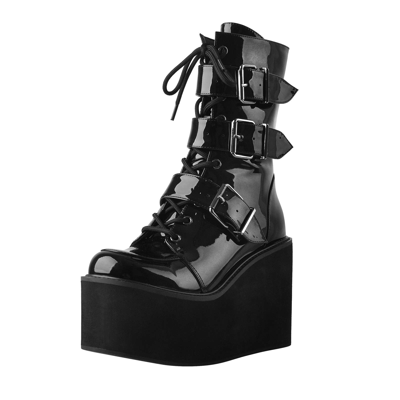 MissHeel Plateau Stiefel Gohtic Booties Ankle Boots