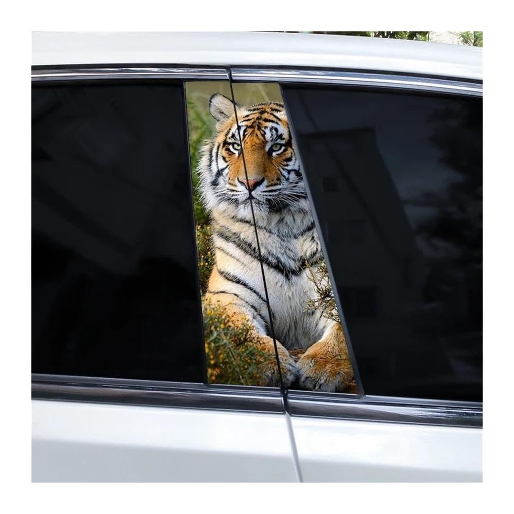 Bertdcx D Tiger Car Sticker Oor Pillar Ecal Personalize Design Ecal Vinyl Auto Parts(D)