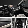wanhaoaony Car Wrap 30cmx127cm 3D Carbon Fiber Car Stickers Roll Film Wrap Motorcycle DIY Styling Vinyl Black Colorful Decal(Silver,10x127cm) #2