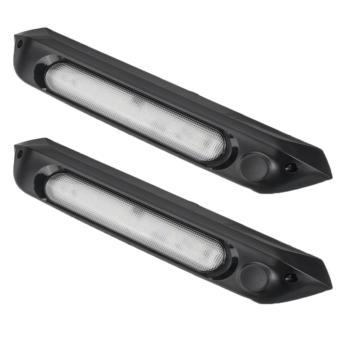 Etomvoop 12V/24V LED Markise Lichtleiste Veranda Lampe IP67 Wasserdichtes LED-Licht für RV Wohnmobil Marine Wohnwagen Wohnmobil Anhänger (Schwarz) Auto & Motorrad