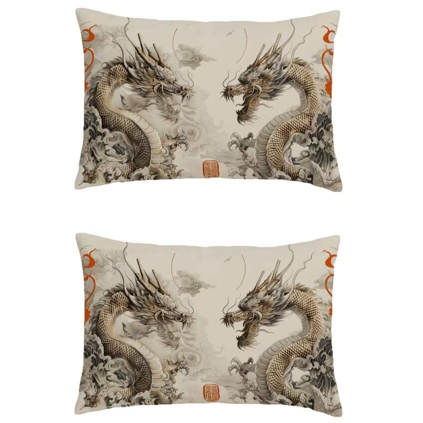 Housse coussin de jardin extérieur étanche bleu canapé taie lin 80x100 cm