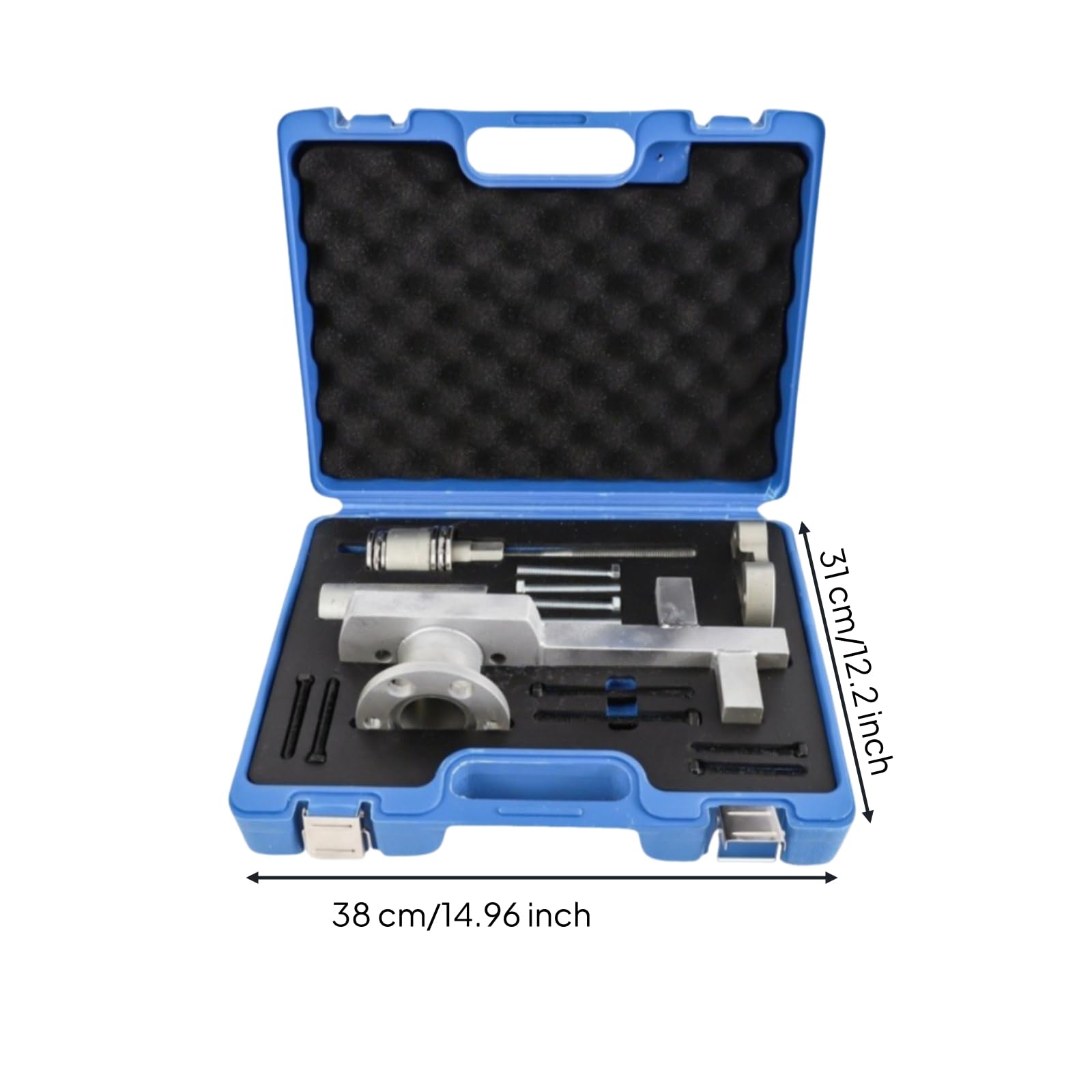 TISHITA Extractor de Poleas Automotriz Juego Extractor Separador Bloqueador con Tornillería y Adaptadores en Acero con Caja Resistente Adecuado para Mecánicos Banco de Trabajo