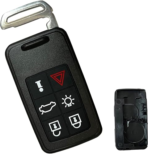 Miniatura 2 de Fundas para llavero de coche para Volvo XC60 XC40 S90 V40 XC70 V70 S40 V50, cubierta inteligente para llave remota, 6B sin soporte de batería
