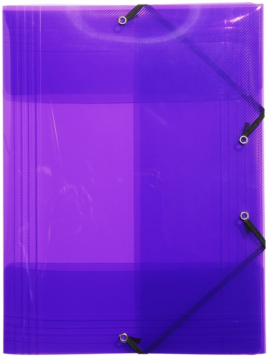 Exacompta 10 x Eckspannmappe Crystal A3 PP farbig Sortiert