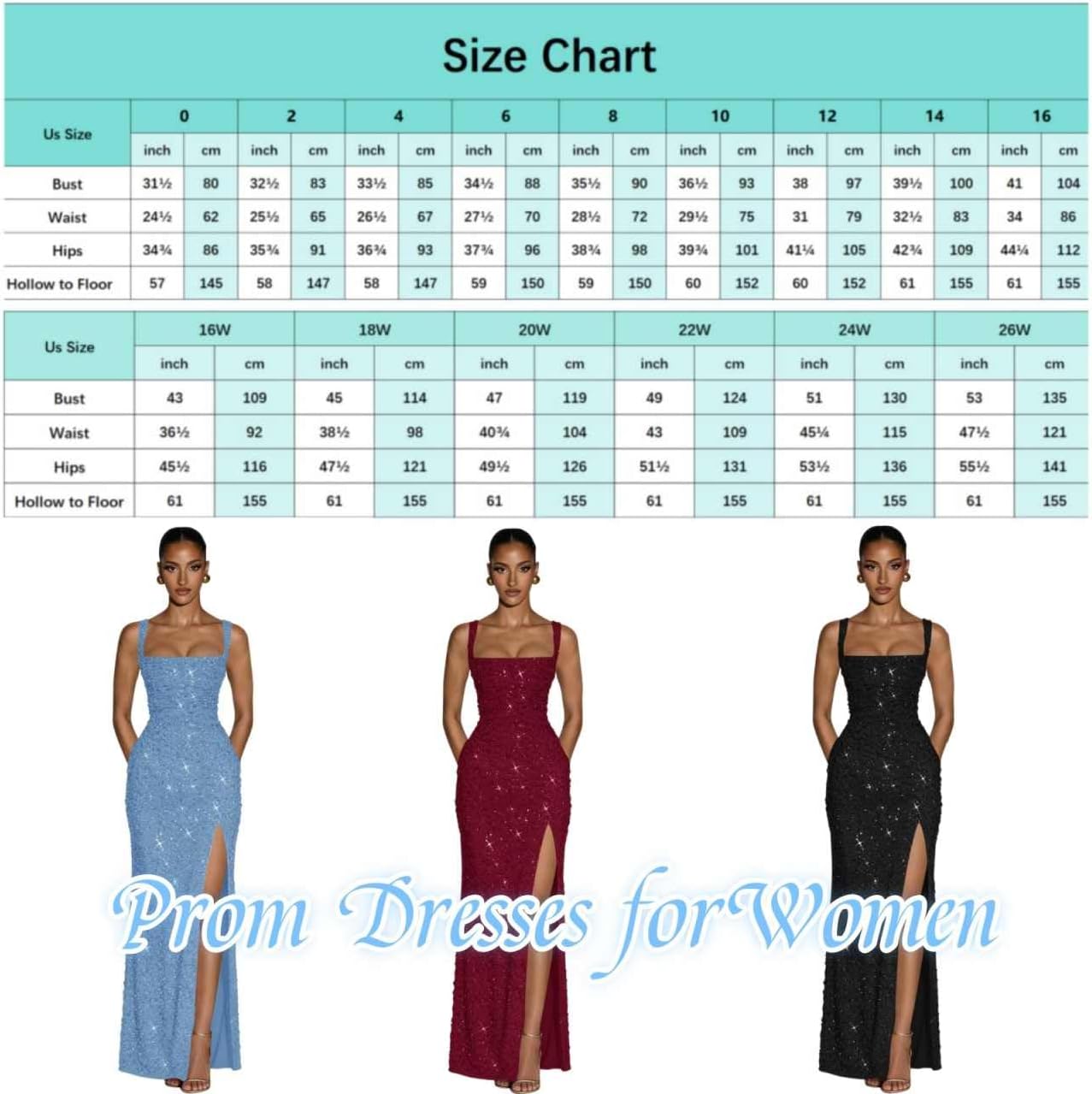 Sparkly Sequin Prom Dresses for Women 2026 Long Mermaid Formal Dress Evening Gowns with Slit