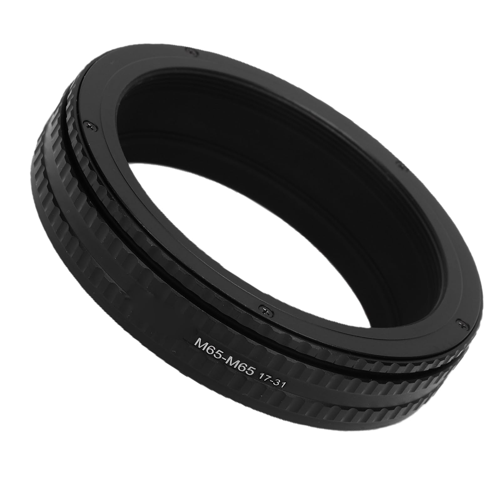 Adaptador de Enfoque Helicoidal M65 Tubo de Enfoque Macro Ajustable de 17 31 Mm con Interior Antirreflectante para Modificación de Lente de Cámara, Aleación de Aluminio para Fotografía
