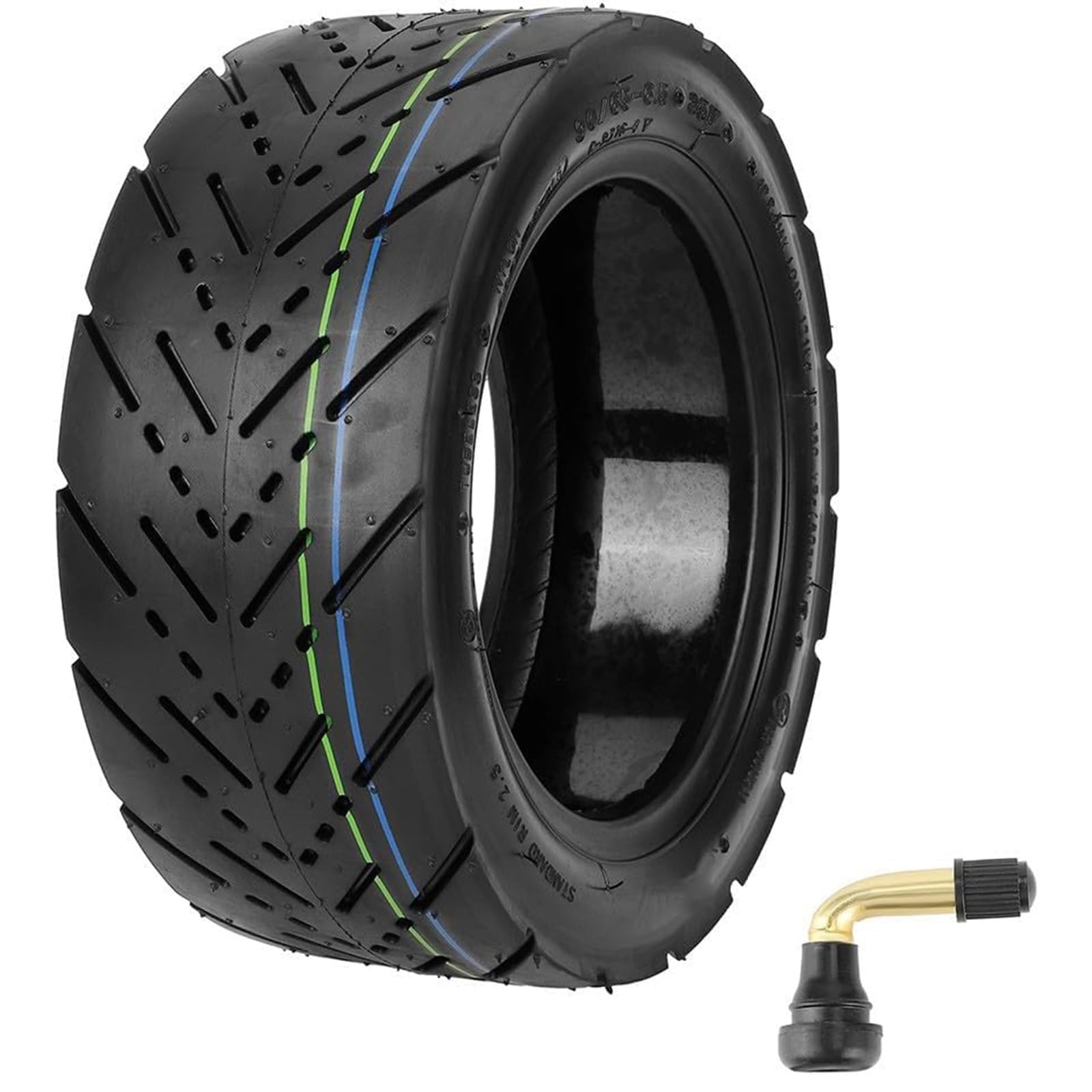 Pneu Tubeless 11 "90/65-6.5 Scooter électrique Pneus D'auto Réparation Pneu Vélo de Route Pneu Scooter Pneu pour Scooter électrique Zero 11X (Tire+buse)