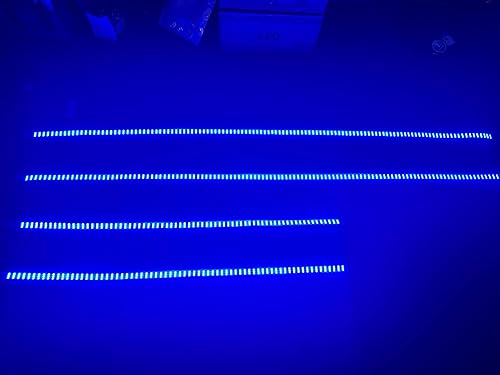 Miniatura 7 de Sando Tech Dream Chasing - Tira LED de triple fila de colores, 2 piezas de 4 pies + 2 piezas de luz interior de 6.5 pies, 12 V 4 enchufes,