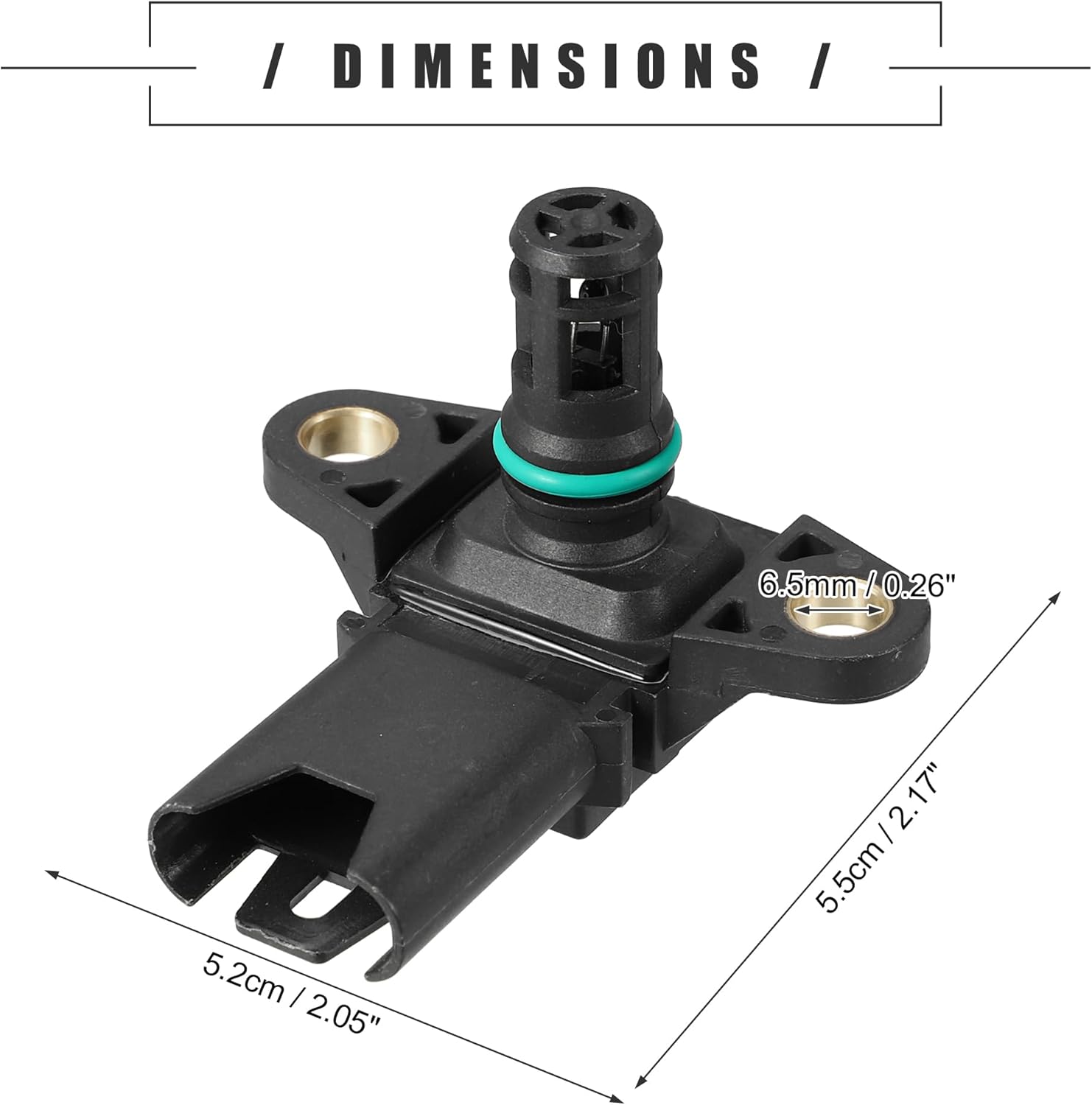 Motoforti Engine Oil Pressure Sensor, for BMW X6 2008-2009, Plastic, No.13627560063/13627585492, Black