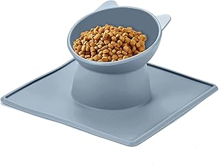 Tigela elevada para gato | Tigela Elevada para Alimentação Gatos Anti Vômito | Prato para gatos anti-vômito para cães pequenos, tigela para gatos para coelhos/cachorros/gatos Enjovdery