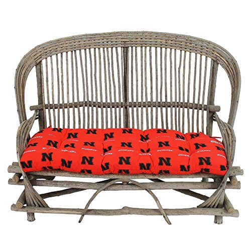 Image of College Covers Everything Comfy Nebraska Cornhuskers Indoor Outdoor Settee Loveseat Bench Cushions