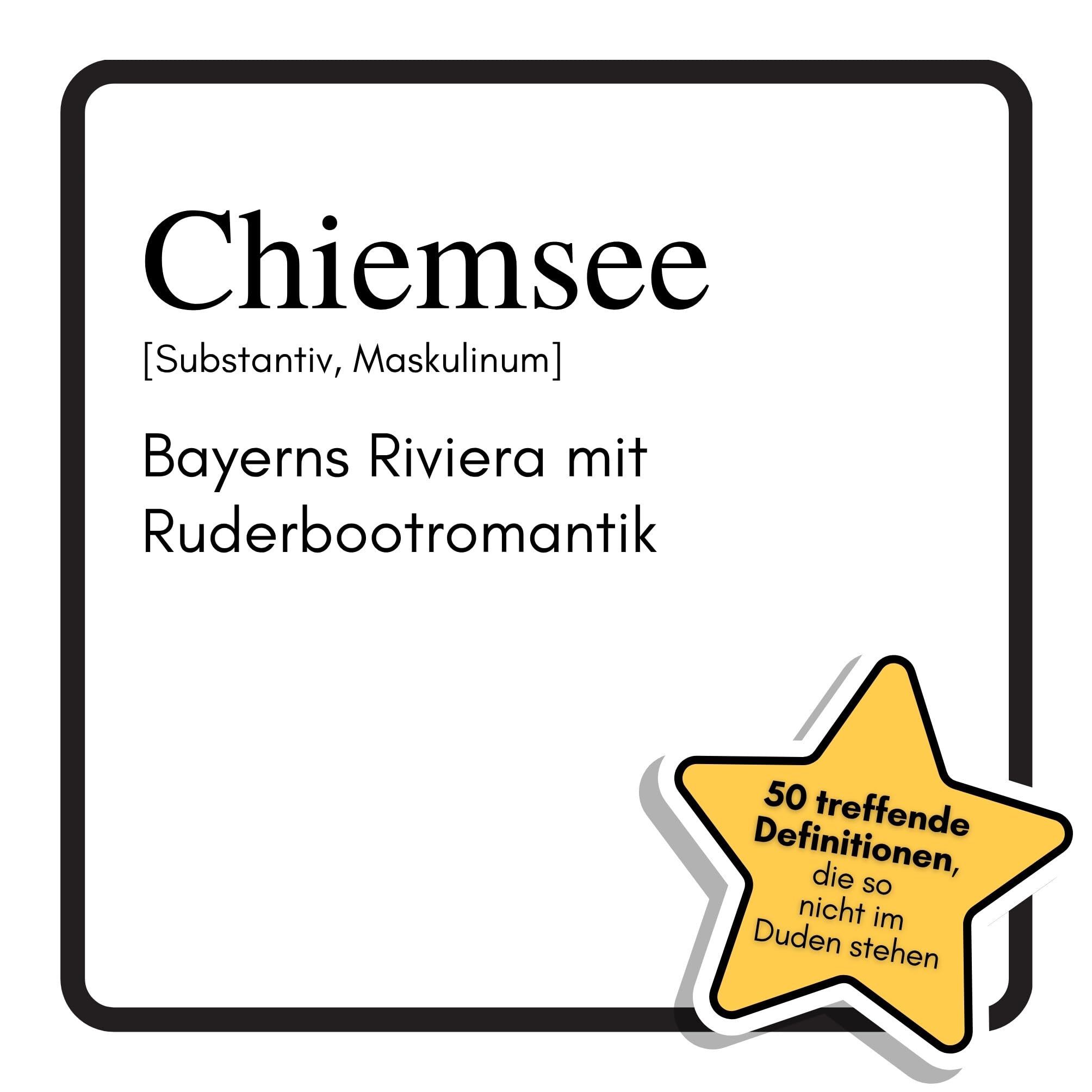 Chiemsee: Bayerns Riviera mit Ruderbootromantik. Das lustige Geschenkbuch für Mann, Frau, Kollege, Freund zu Geburtstag, Weihnachten
