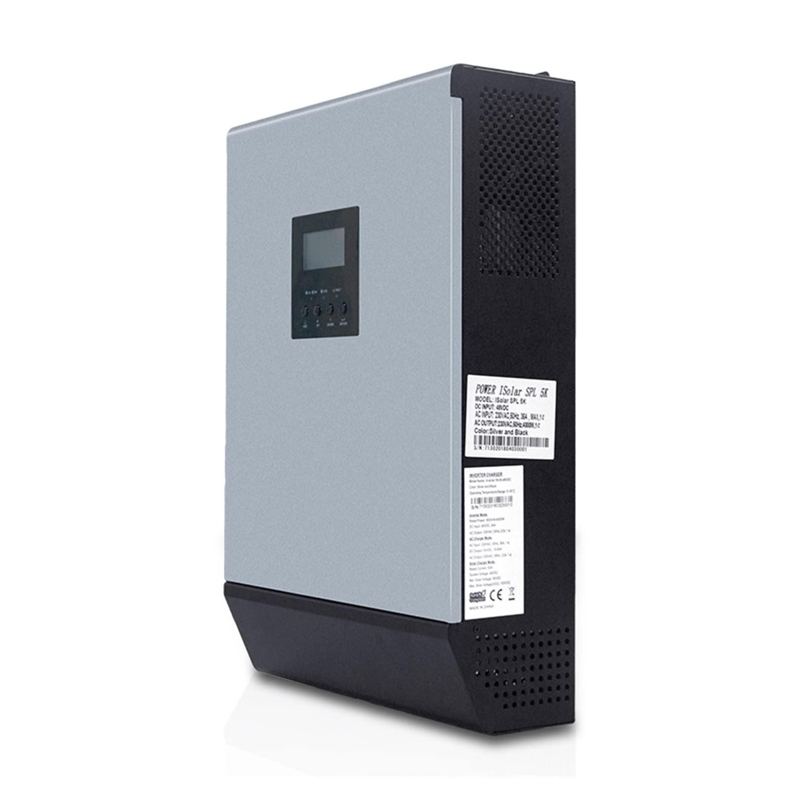 Inversor Solar híbrido de 5KVA 4000W Onda sinusoidal Pura 48V 220V Controlador de Carga Incorporado 50A PWM con Kit Paralelo en el Interior (220 240V)