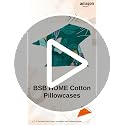 Image of BSB HOME 180 TC Premium Cotton Pillow Covers | Regular Pillow Cases | Set of 2 Pieces Pillow Covers only King Size (Green, 20 x 30 Inches)
