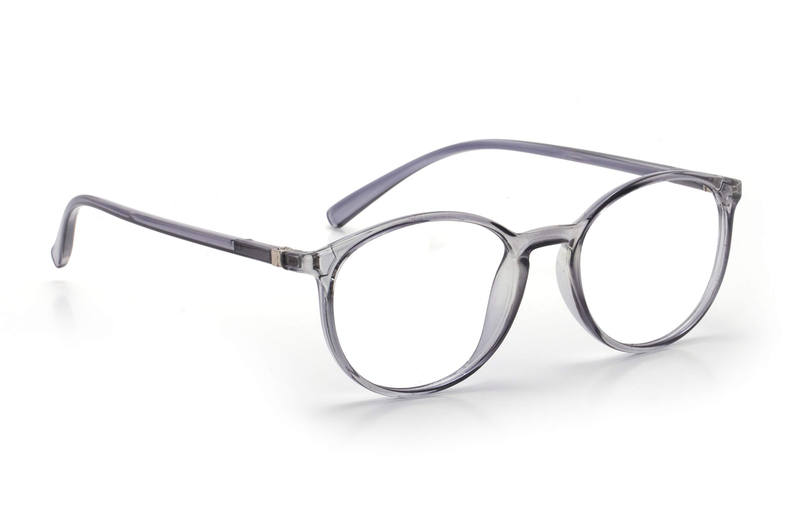 Implicit Fullrim Round Power Reading Glasses With Blue Block & Anti Reflective Coating for Men and Women (+3.00, Gray) (B08FB97953) Amazon Price History, Amazon Price Tracker