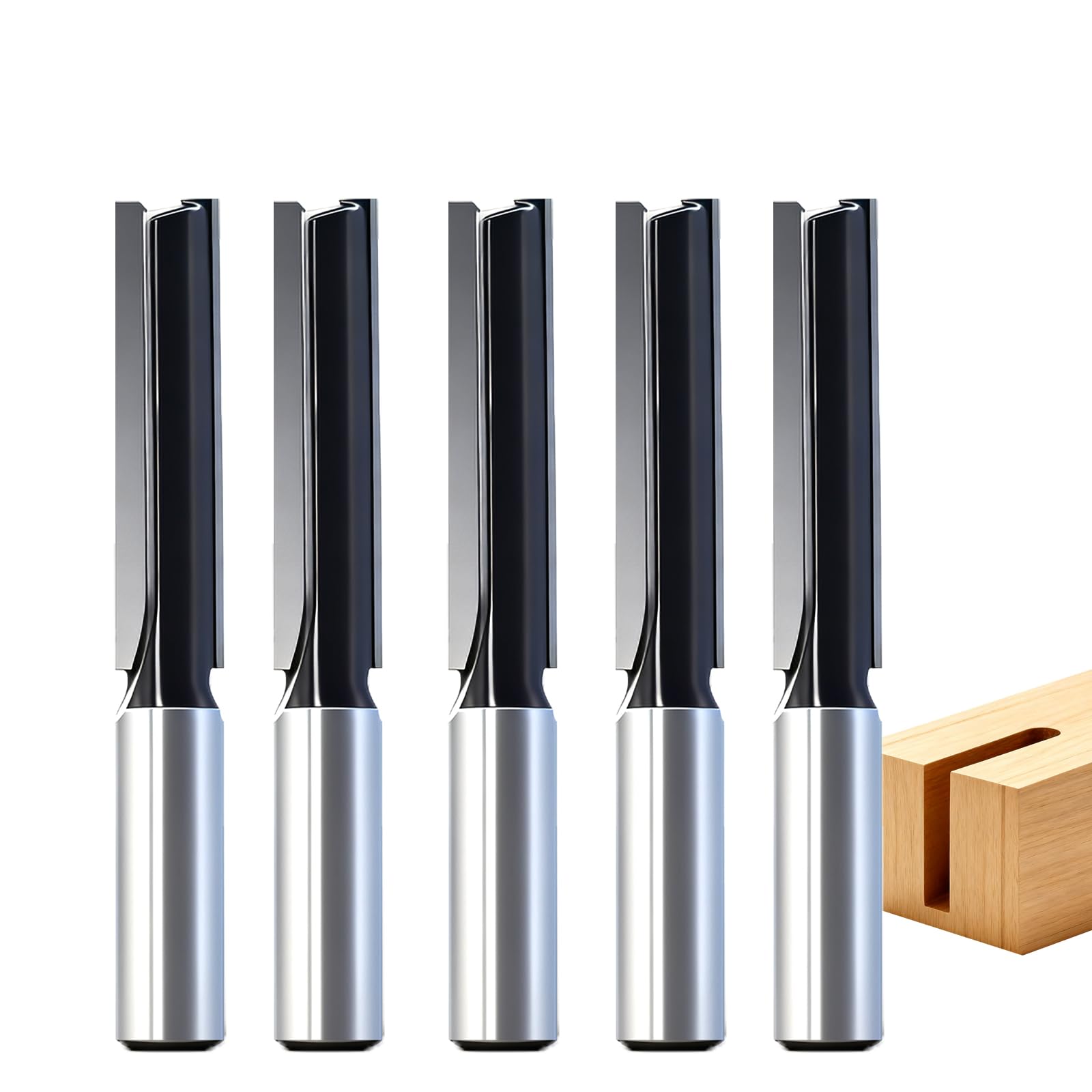 SICWOOD Router Bit Set - 6 Straight Cuts -9 SICWOOD Router Bit Set - 6 Straight Cuts -9