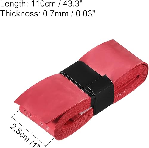 Miniatura 3 de PATIKIL Cinta de agarre para raqueta de tenis con agujero, PU Overgrip elástico antideslizante que absorbe el sudor para caña de pescar de bádminton