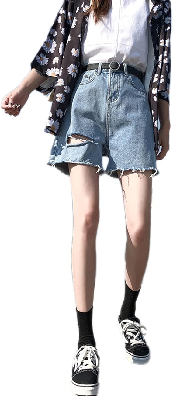 Amazon 五分パンツ ショートパンツ レディース デニム 短パン ハイウエスト ジーンズ デニム ボトムス ゆたり ホットパンツ スリム 着痩せ デニム短パン ファッション セクシー 夏 水着 ジーンズ ショートパンツ ショートパンツ 通販