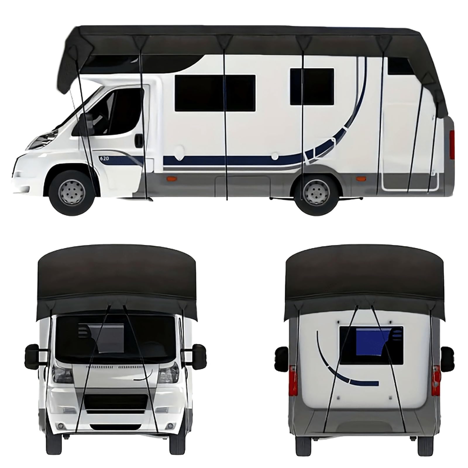 Lona para Techo de Caravana, Compatible con 2025 Thor Freedom Traveler B30, Cubierta para Techo de Autocaravana, Protector de Techo Oxford 210D,A-6.5m x 3m