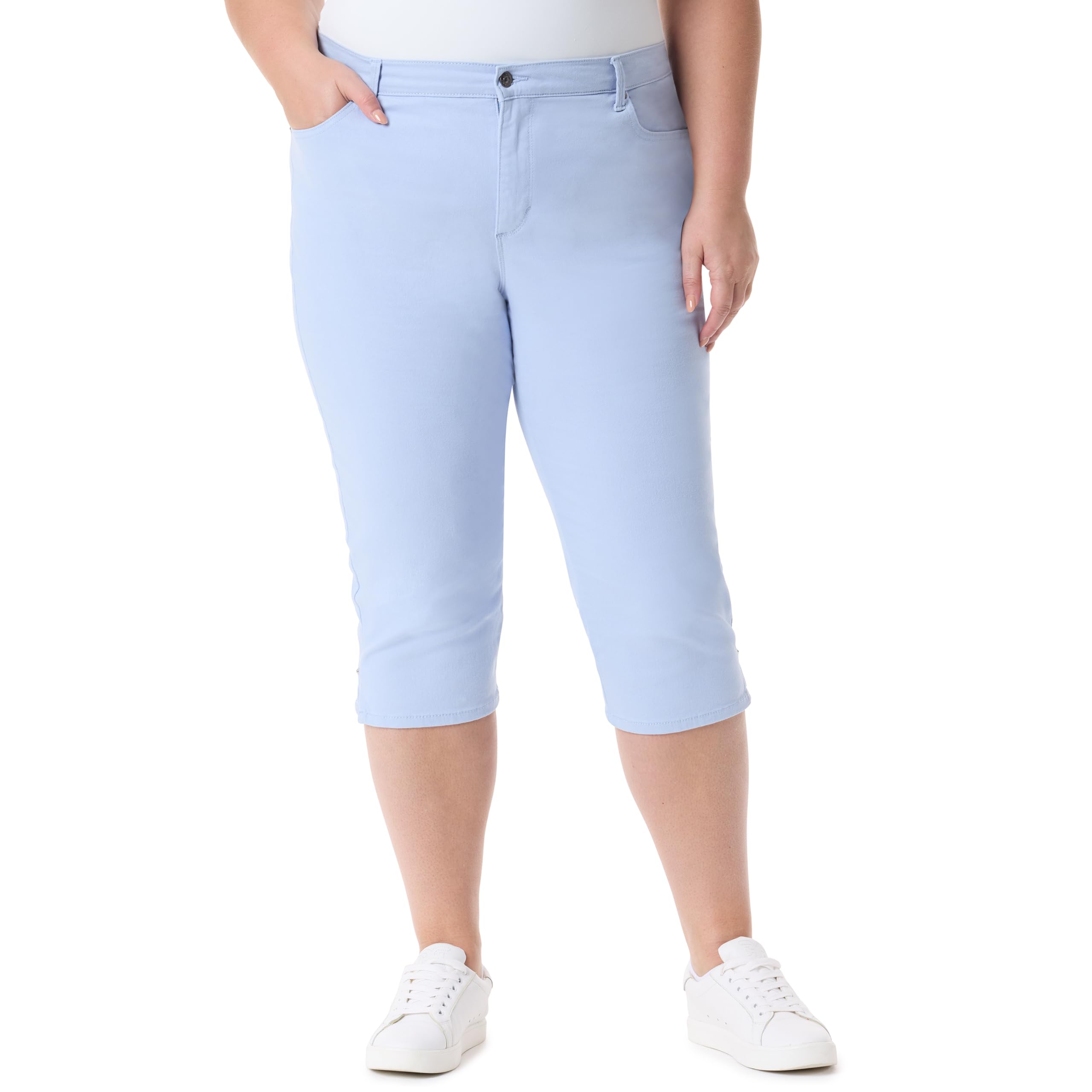 Gloria Vanderbilt Women's Amanda Capri with High Rise Straight Standard