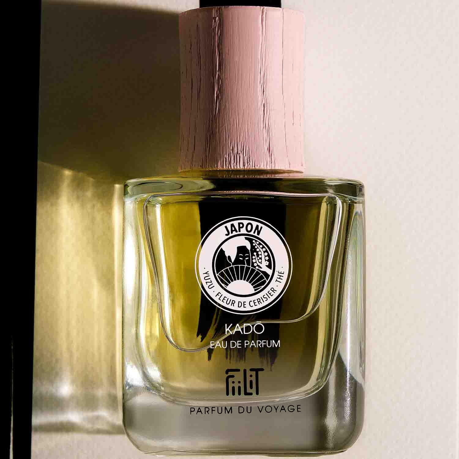 Eau de Parfum Naturelle KADO JAPON - FiiLiT Parfum du Voyage - Mixte - Spray Rechargeable - Floral (50ml)