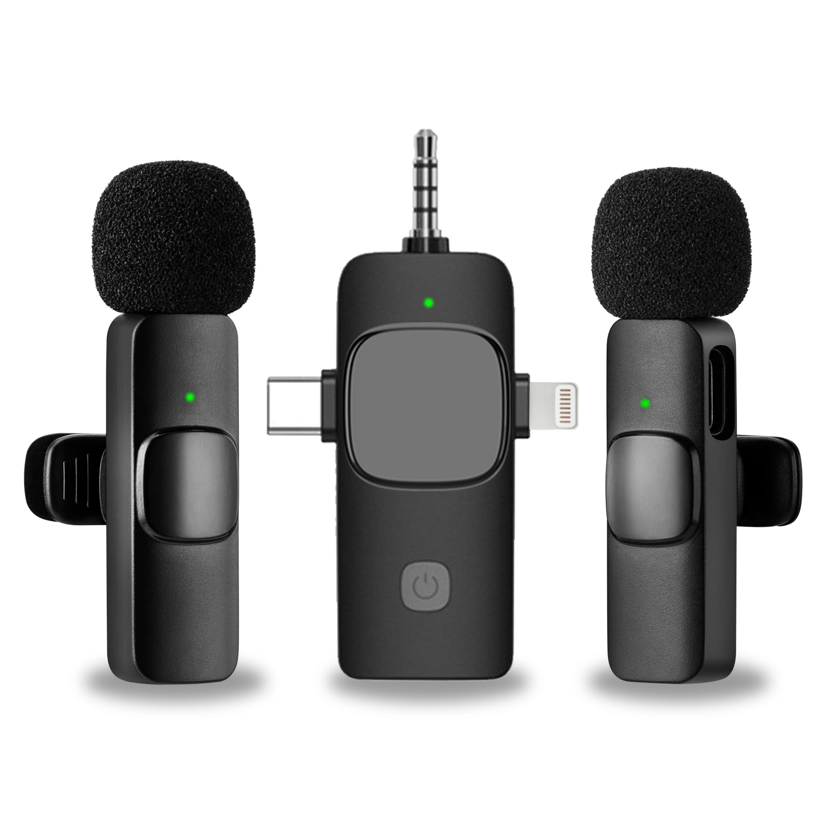 Amazon.com: LZKEWUQO 3 in 1 Wireless Microphone for iPhone, iPad ...