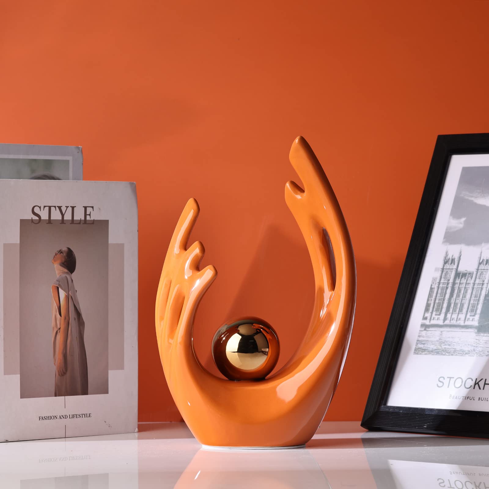 Centrotavola In Ceramica Moderno - Statuette Decorative Per Casa - Foto 5