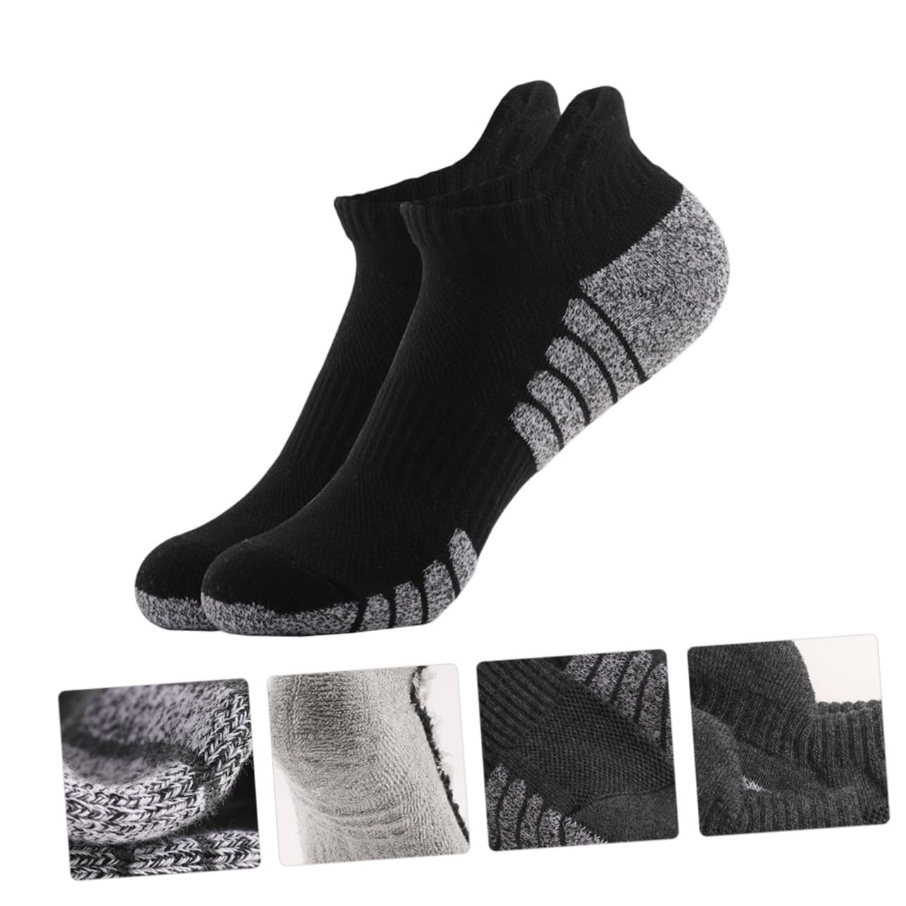 VALICLUD 6paia Calzini Sportivi alla Caviglia in Cotone Calzini Traspiranti per Corsa e Allenamento Resistenti e Confortevoli