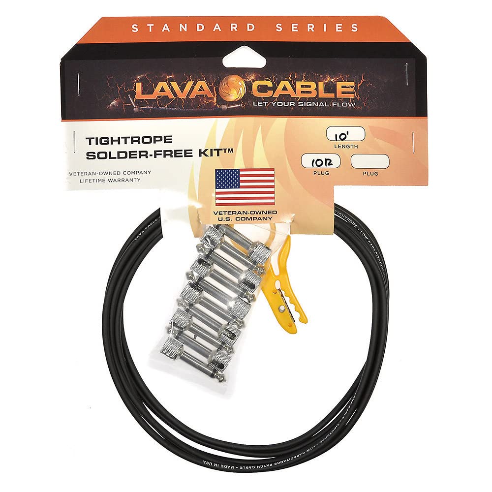 Lava Cable Tightrope Solder-Free Pedal-Board Kit Black Cable | eBay