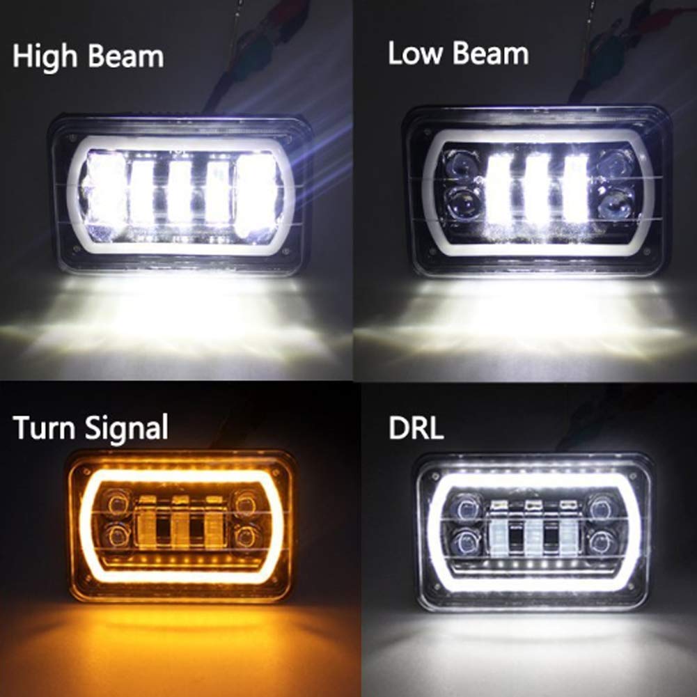 CRAWER LED vierkante koplamp grijs
