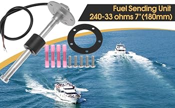 HOPESPANNER 330mm Length Fuel Sending Unit And Gauge Kit Boat Fuel Sending Unit Marine Fuel Sender Unit Metal 1 Set 240-33 Ohm