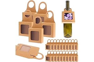 Dudnbt Paper Wine Bottle Box for Gifts