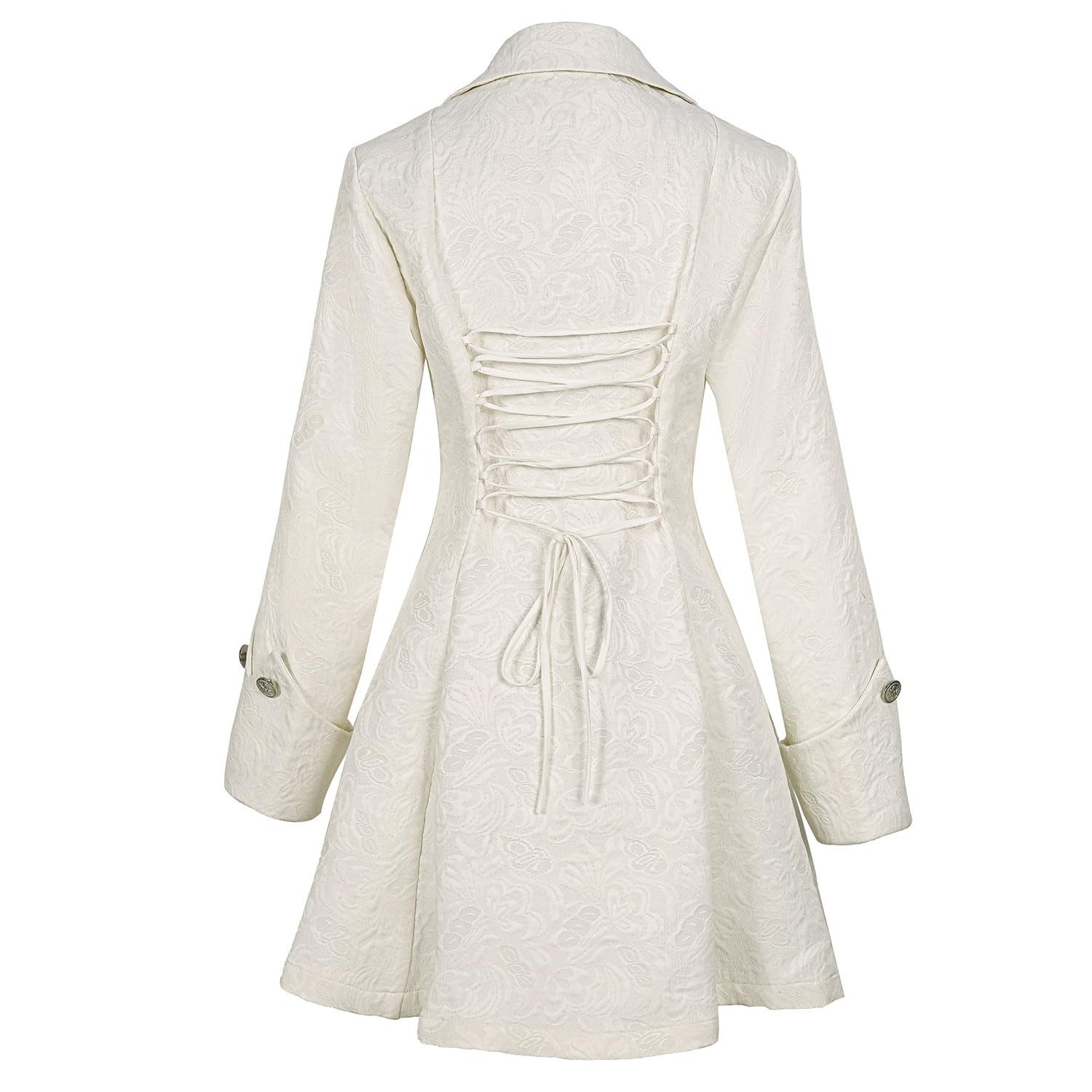Teyujosem Damen Renaissance Gothic Mantel Mittelalter Pirat Steampunk Weste Jacke
