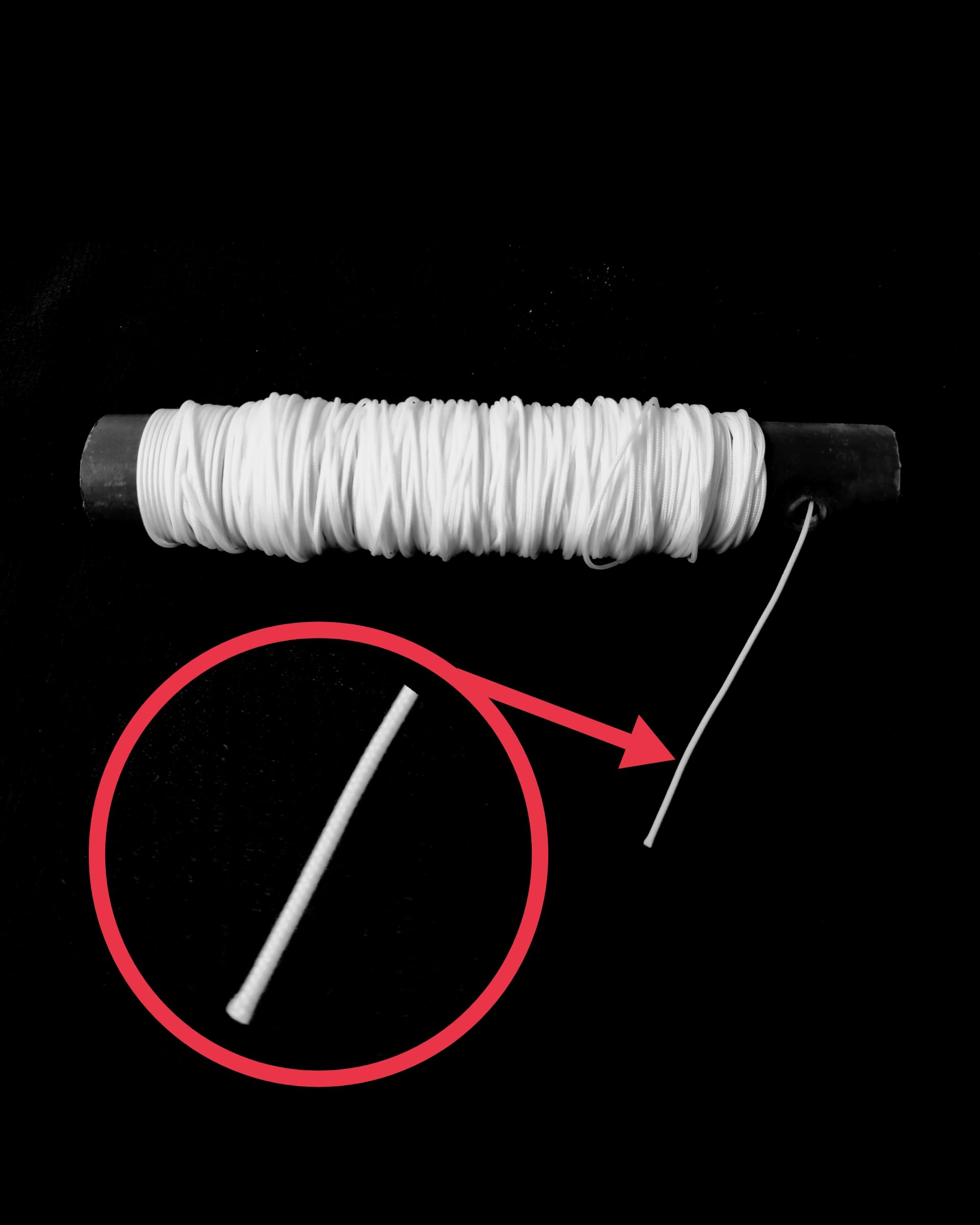 Polyester Cord for Roman Blinds and Honeycomb Blinds with Free - 25 Roman Blinds Rings (Thickness of The Cord - 0.9mm, 25 Meters), grommets 2