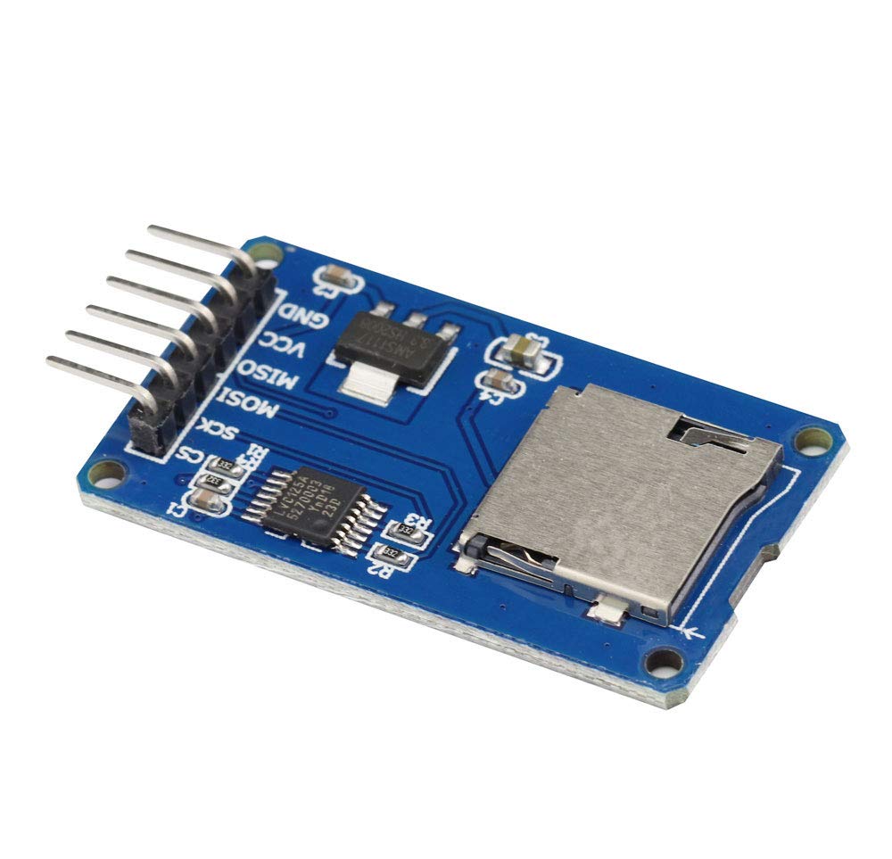 VKLSVAN 3PCS Micro SD Card Module Mini TF Card Adapter with Memory Storage Breakout Board SPI Interface Driver TF Card Adapter