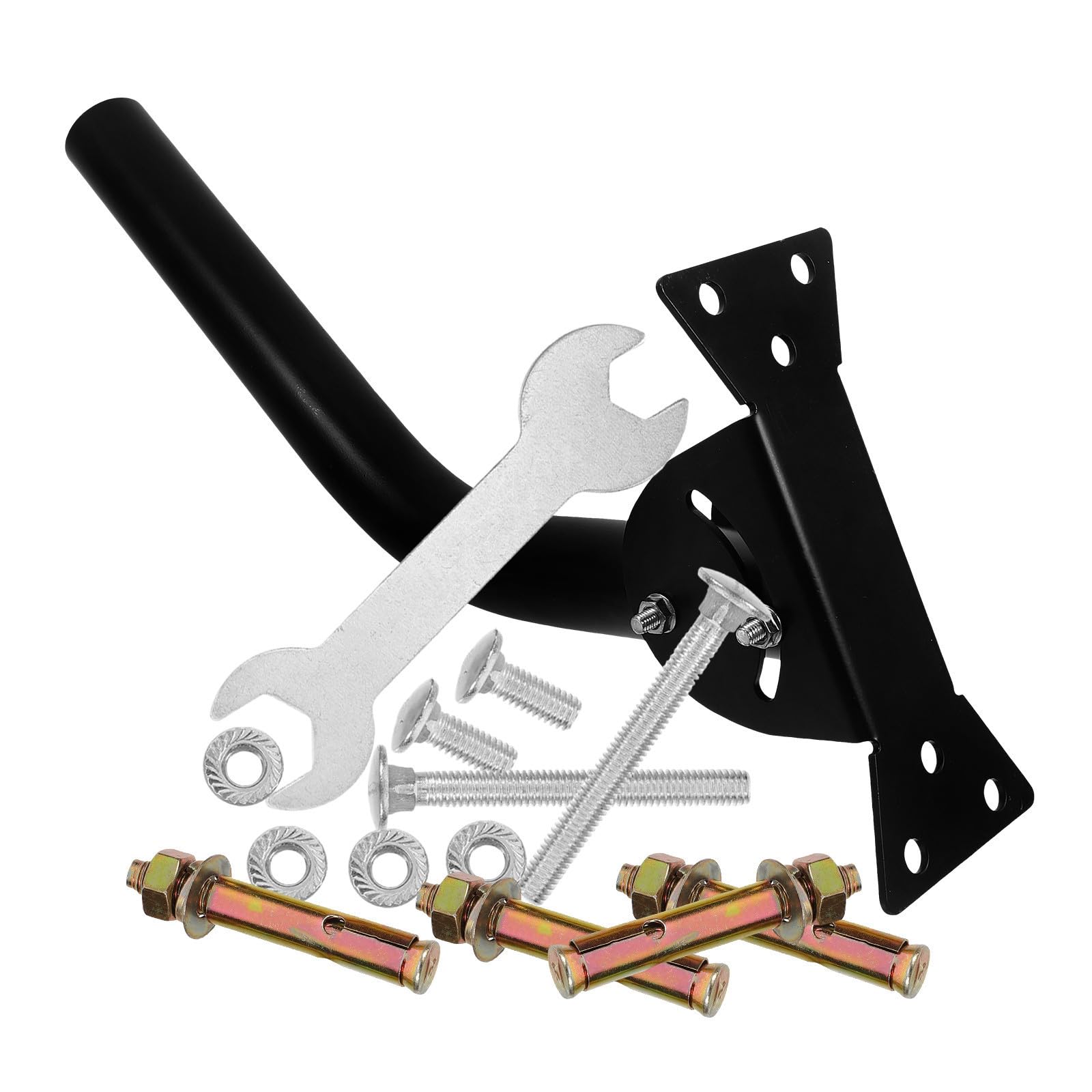 Kit de Montaje Portátil Ajustable para Antena RV, Hierro Negro