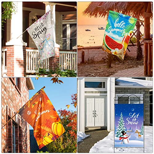 Shimeyao SHIMEYAO-YARD FLAGS-74 28 X 40 Inch Large Holiday Yard Flags 12 Pack Seasonal Garden Flags Halloween Garden Flags Double Sided Seasonal Lawn Flags Polyester Festive Outdoor Flag Set thumb #6