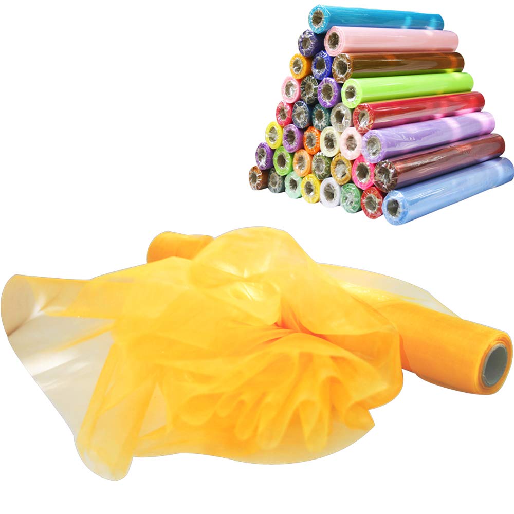 Time to Sparkle 70cm X 10M Organza Roll Sash Fabric Table Runner Sashes Chair Cover Bows Swags for Wedding Party - Sunblast โ image 1