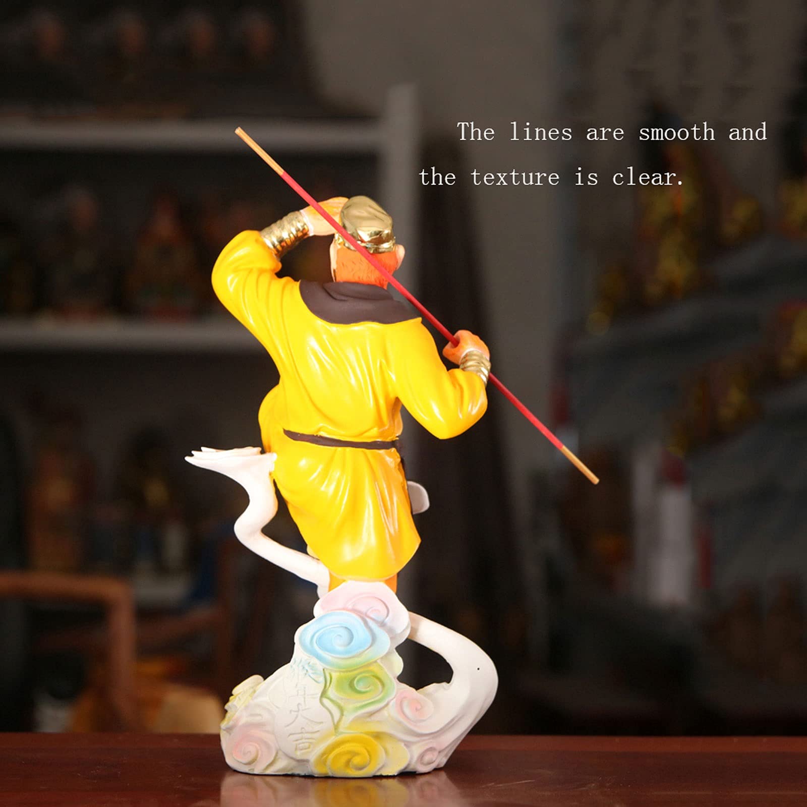 Sun Wukong Statue Decoration Monkey King Decoration Żywica Słońce Wukong Ozdoby Małpa Rzemiosła Dasheng Ozdoby Rzemiosła Dom Office Dekoracje Prezenty Dom Garden Decor Słońce Wukong Statua Figurka Mon