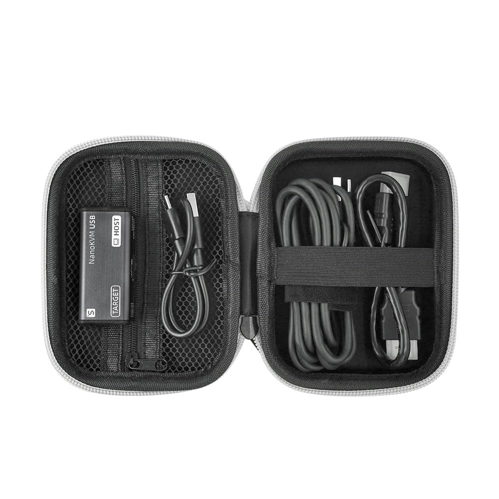 youyeetoo Sipeed NanoKVM-USB, KVM USB 4K, pour gestion des périphériques sans tête, pour serveur/SBC, facile à utiliser et à entretenir, outil de collaboration multi-appareils (Tool Kit Package, noir)