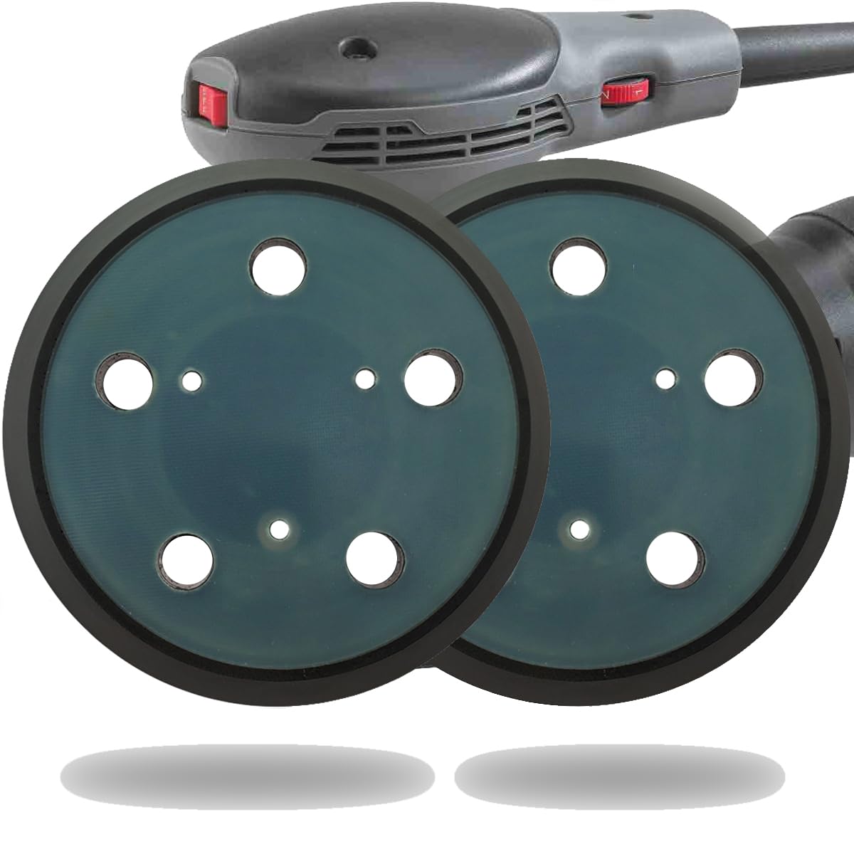 5-Inch 5 Hole Replacement Sander Pad for Porter Cable 333 333VS Random Orbit Sanders -2 Pack 5” Hook and Loop Sanding Pad for Woodworking and DIY Projects