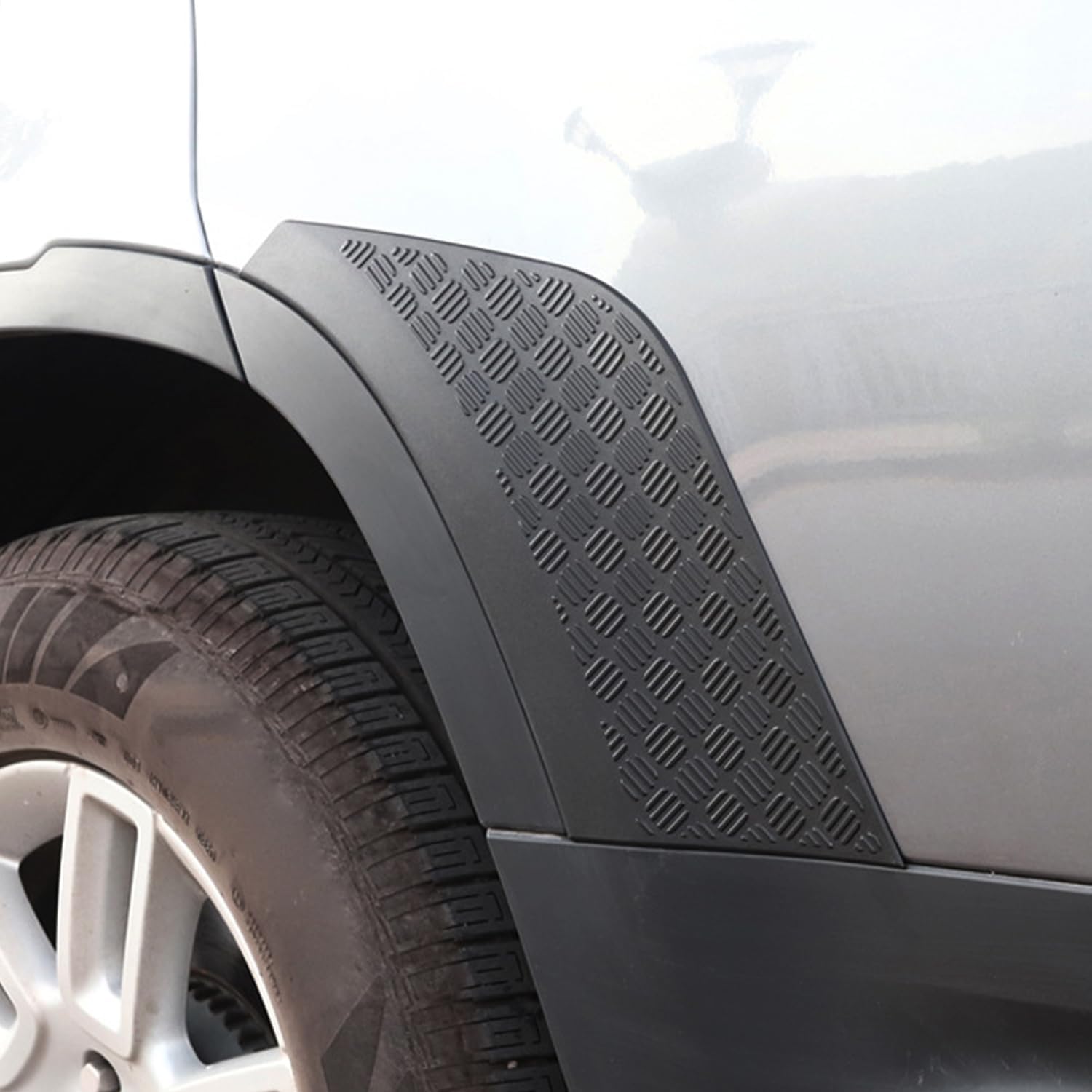 for Land Rover Defender 110 2020-2023 Black Rear Bumper Anti-Scratch Plate Cover 2pcs Car Accessories(Not Suitable for Cars with Wheel Arches Installed)