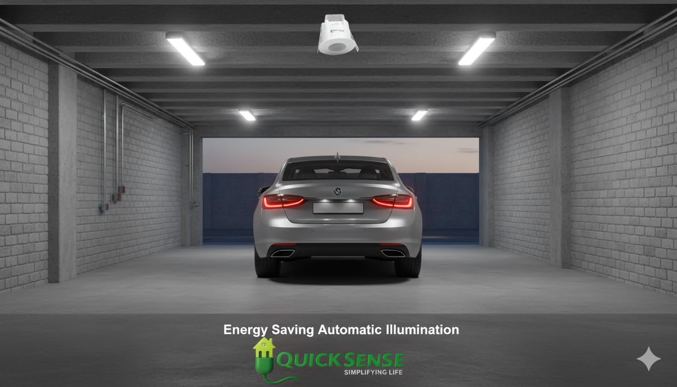 Quick Sense PIR Motion Sensor PR10 | 360° Detection | Ceiling Mount | Automatic Light Control | Energy Saving Sensor | 220–240V AC 2