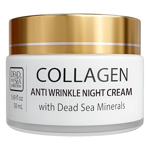 Dead Sea Collection Nueva crema de noche antiarrugas de 24 quilates para cara con colágeno, antienvejecimiento, cuidado de la piel con minerales disponible en Yaxa Colombia