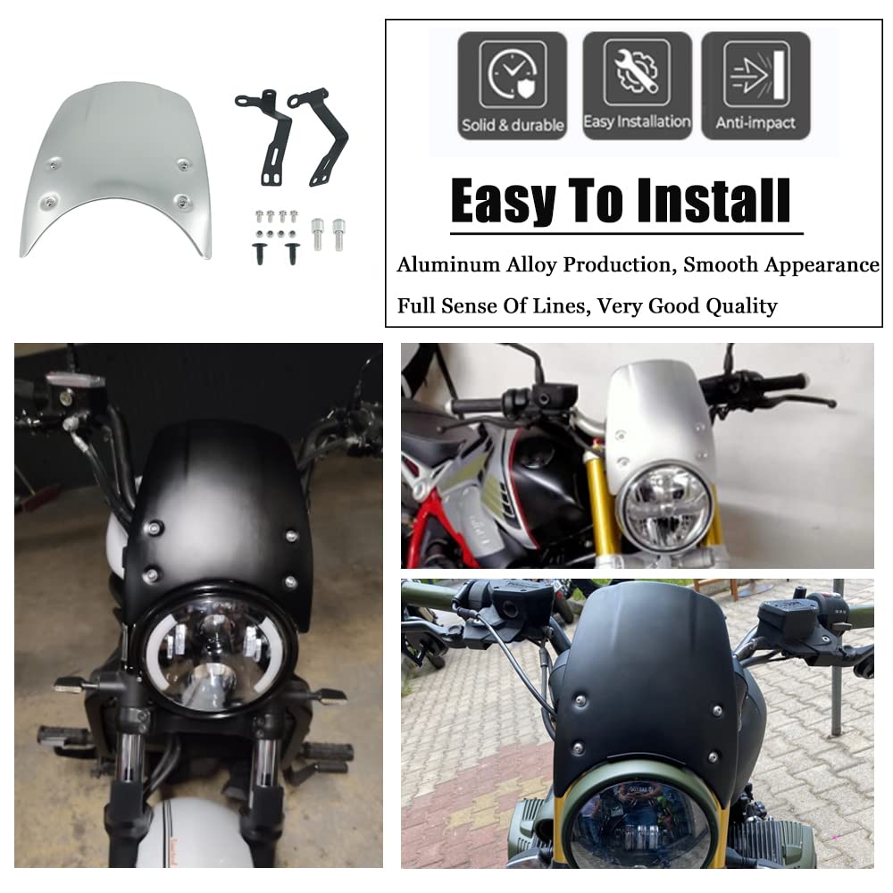 Amazon.com: MYIADV Motorcycle Windshield For BMW RNINET