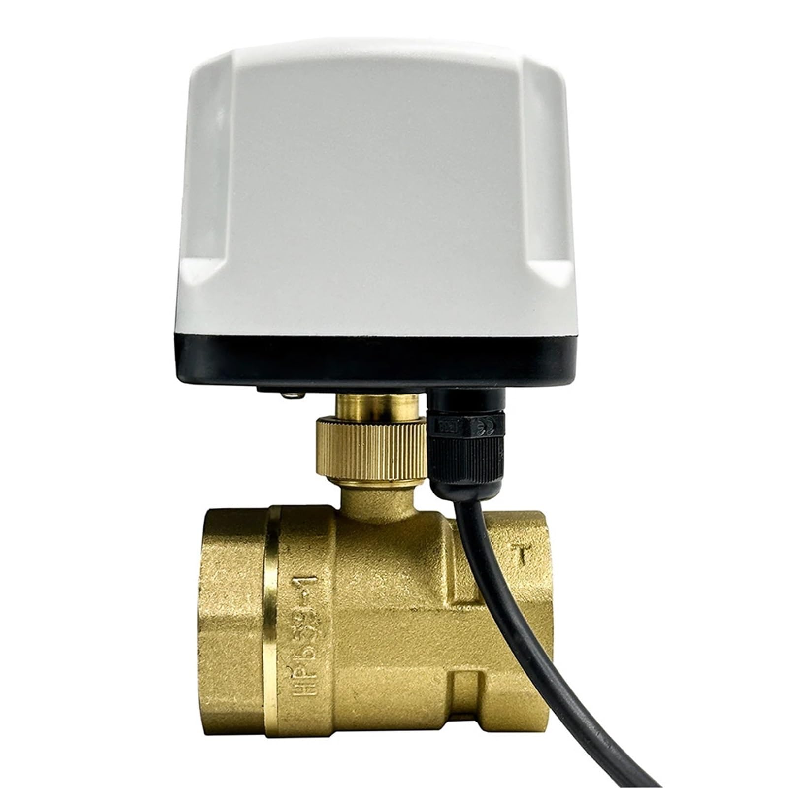 WQGQPXOB DN40 1/2" 3/4" 1" 1-1/2" 2" IP65 Waterproof Motorized Ball Valve 220V 12V 24V Brass Electric Big Torque Metal Motor(220VAC-CR04)