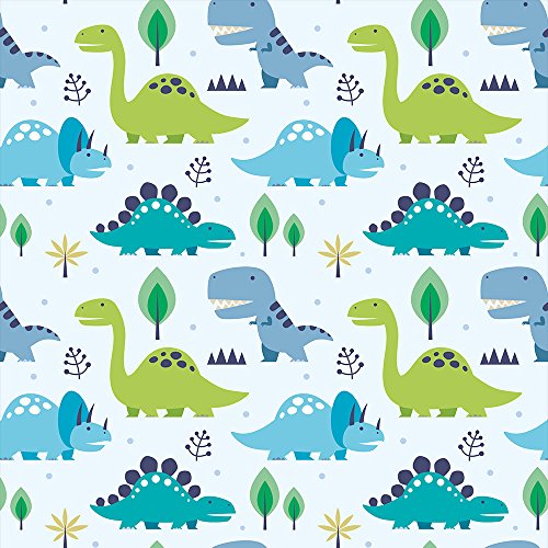 artgeist Wallpaper Dinosaurs 19x394 in - 3D Peel and Stick Self-Adhesive Decorative Foil Wall Mural Removable Sticker Premium Print Picture Image Design Home Decor e-B-0023-j-a