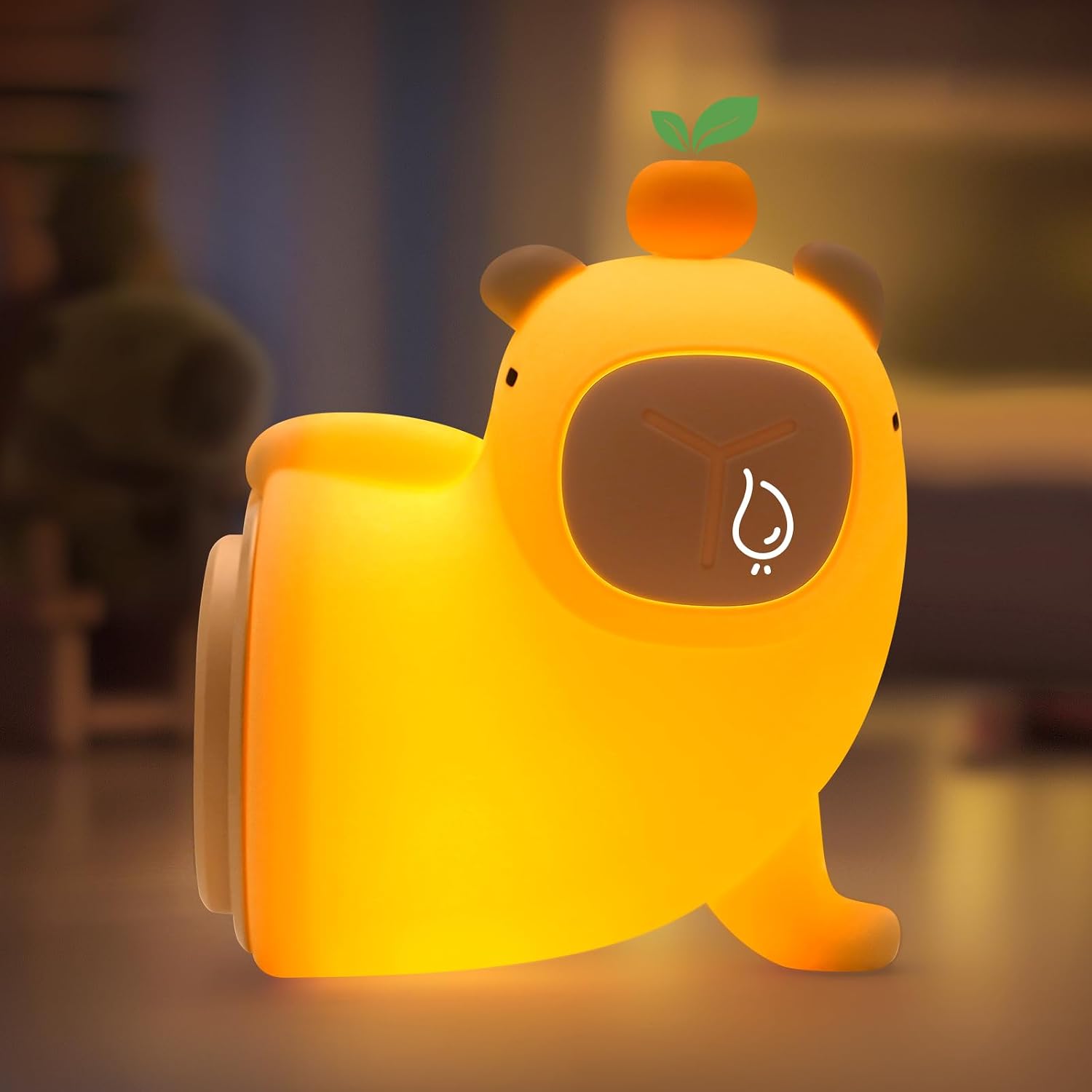 Capybara Night Light, Silicone LED Animal Nursery Lamp, 30 Mins Timer Beside Lamp for Kids,Ideal Gift for Children,Boys,Girls