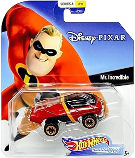 Disney Hot Wheels Mr. Incredible Character Car, Series 6, 1:64 Scale