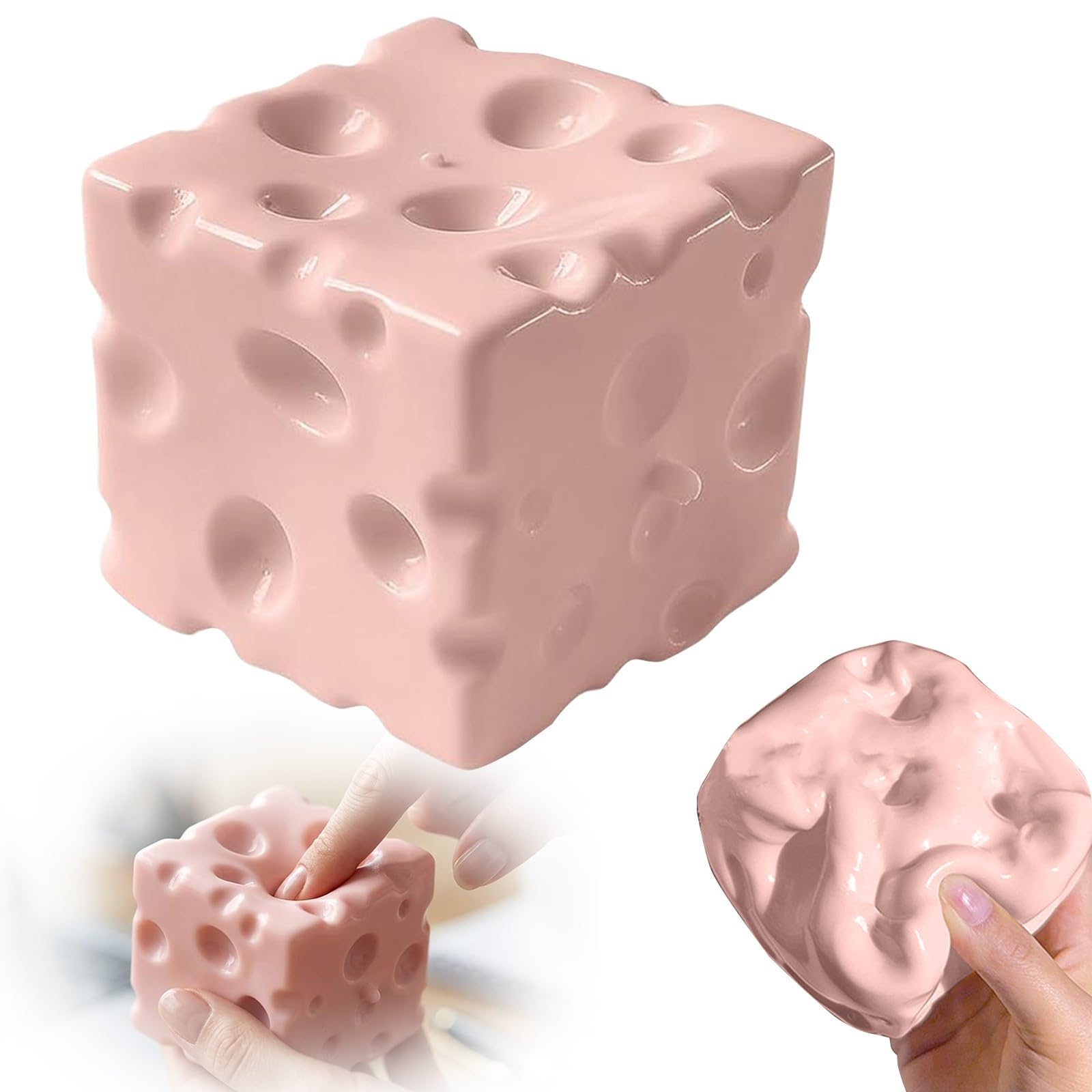 Crunchy Butter Squishy Asmr Stress Ball, Realistic Butter Shape Squishy (Butter H)